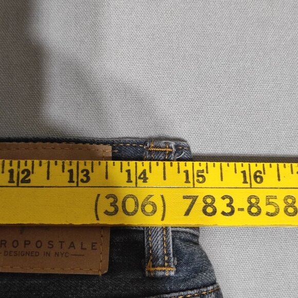 Aeropostale jeans men's size 28/30 bluish grey colour skinny fit straight leg - Picture 10 of 12